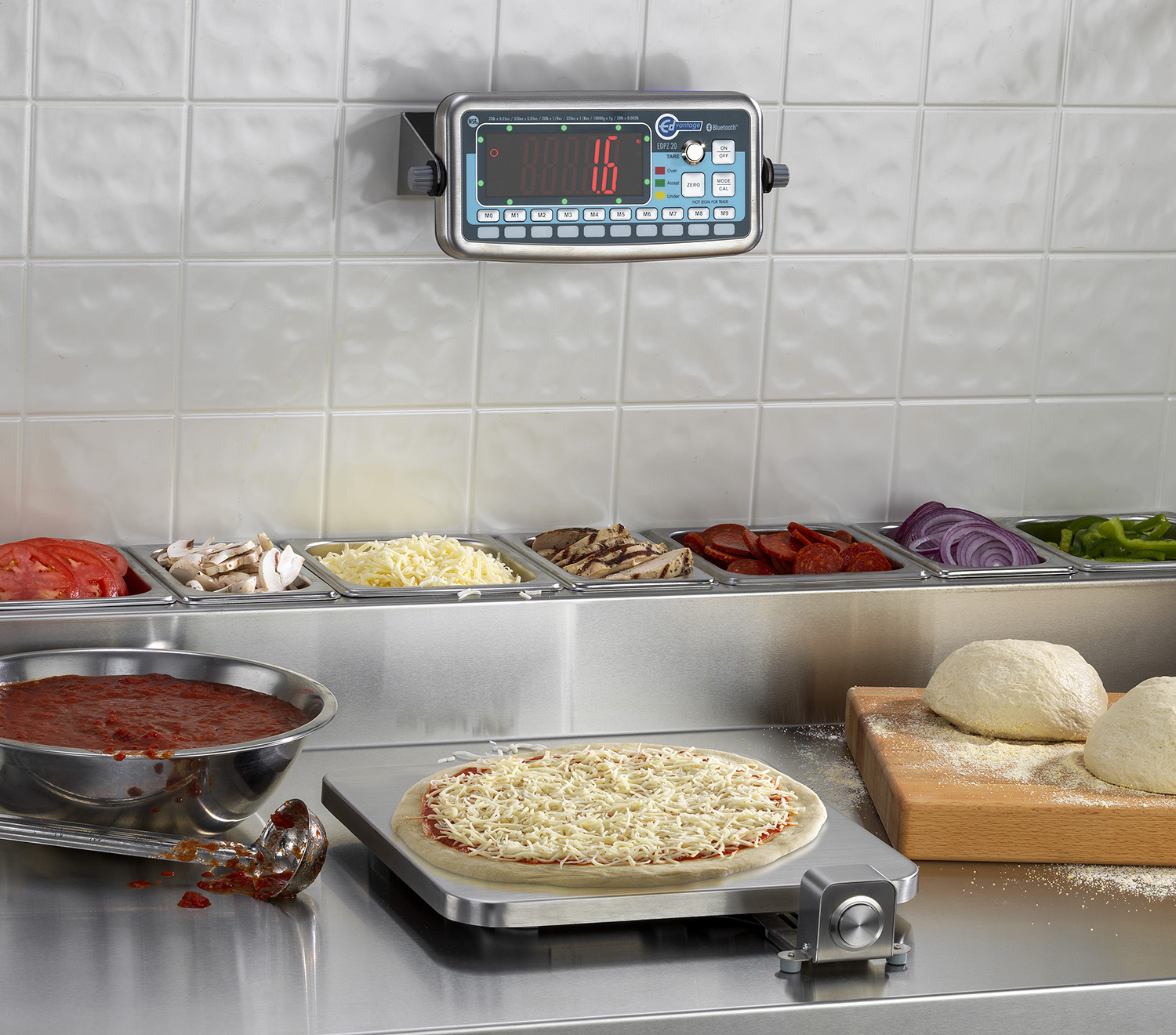 NEW! EDPZ-20 Bluetooth® Wireless Digital Pizza/Speciality Scale